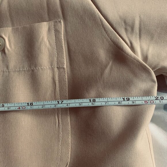 OUI button down collared blouse 100% silk - Picture 11 of 12